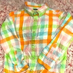 Land’s End boys long sleeve button down shirt